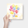 Zaproszenie Urodzinowe Balony K4 Front