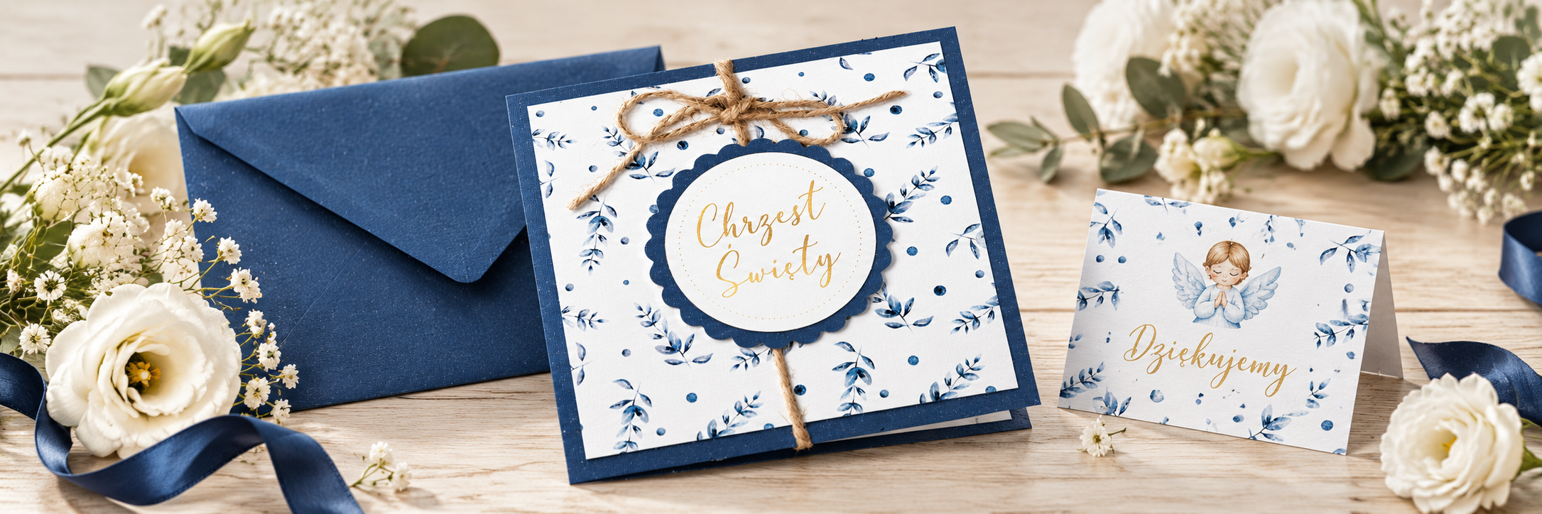 Blue Twigs Blue — aranżacja zaproszenia 1