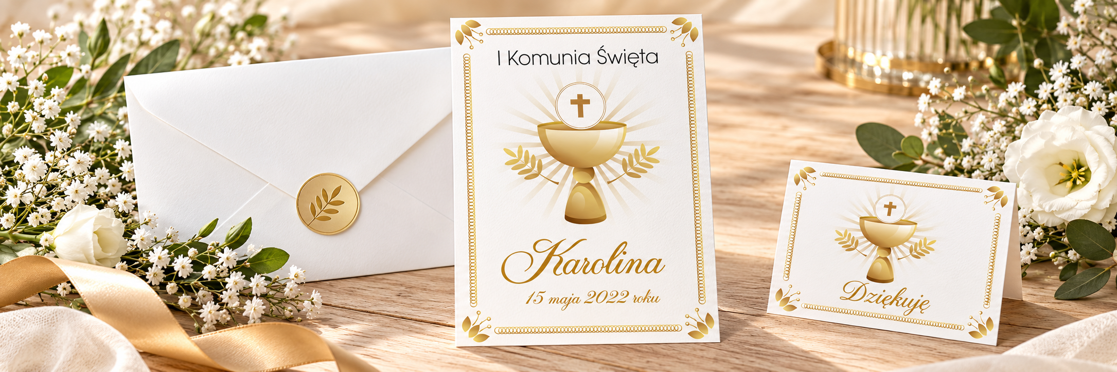 Golden Chalice — aranżacja zaproszenia 1