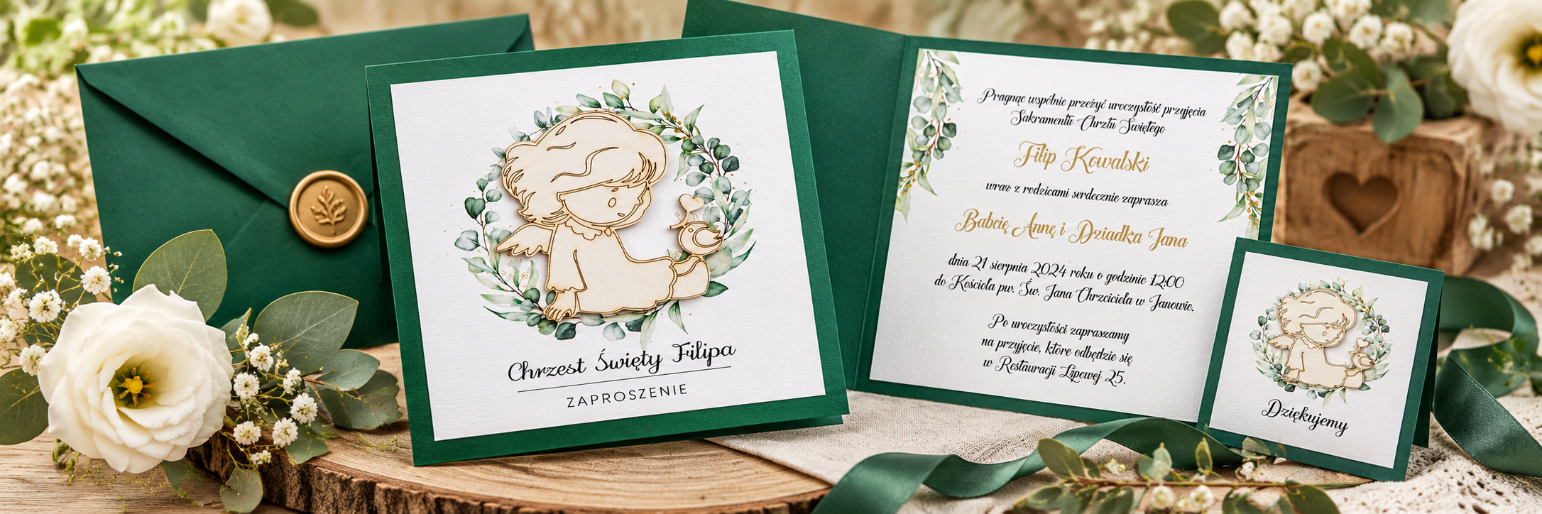 Little Bird Fairy — aranżacja zaproszenia 1