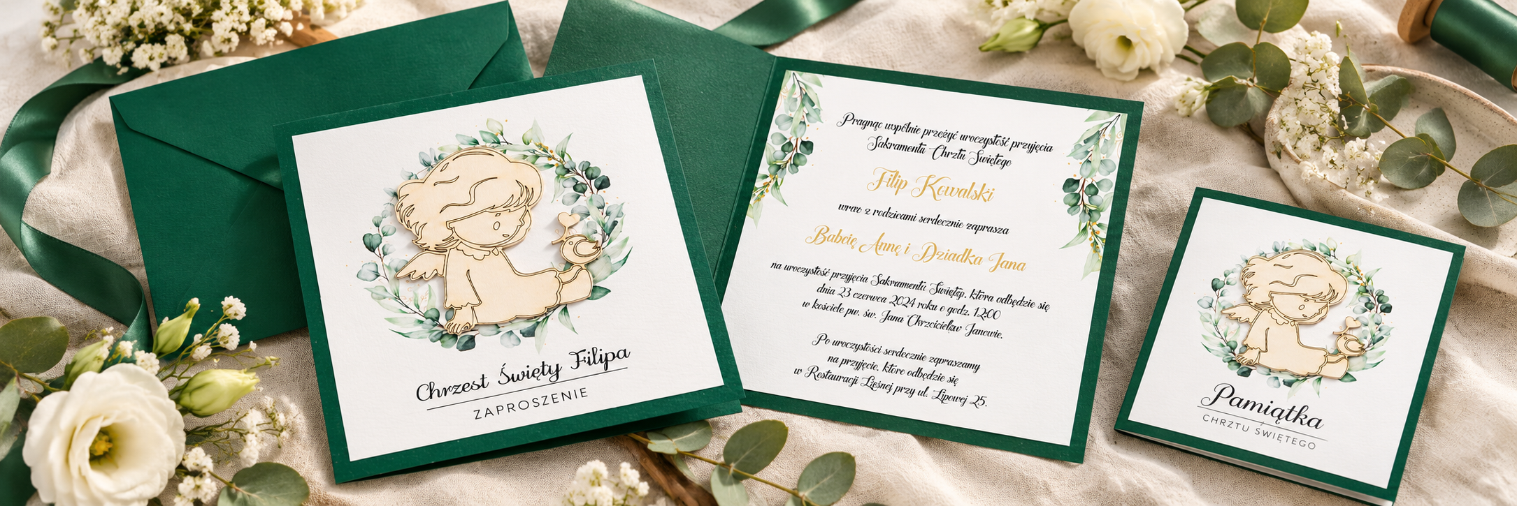 Little Bird Fairy — aranżacja zaproszenia 2